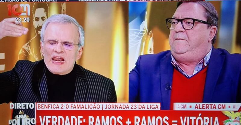 Octávio Lopes e João Malheiro em discussão na CMTV