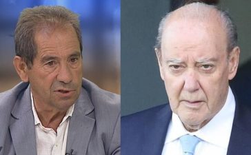 Octávio Machado, comentador da CMTV, e Pinto da Costa, presidente do FC Porto