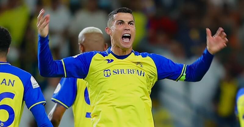 Cristiano Ronaldo na vitória do Al Nassr sobre o Abha