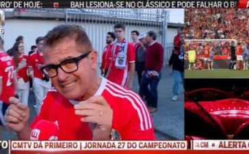 Adepto do Benfica em declarações à CMTV após derrota diante do FC Porto