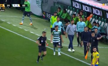 Rúben Amorim expulso no Sporting-Arouca