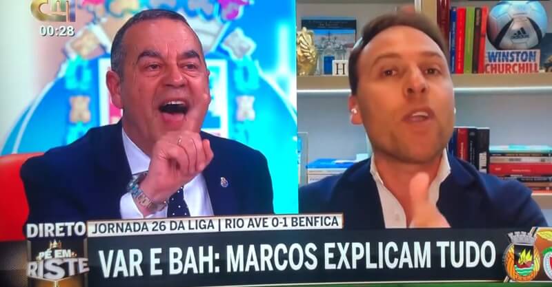 Aníbal Pinto e Marco Pina em discussão na CMTV