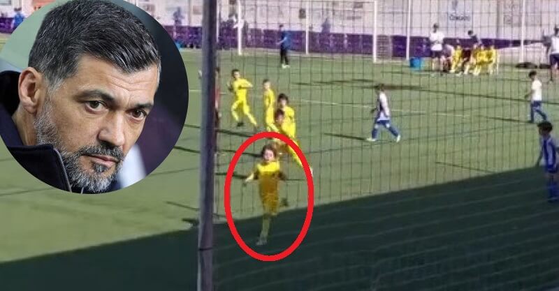 Filho de Sérgio Conceição marca um golo nas escolinhas do FC Porto