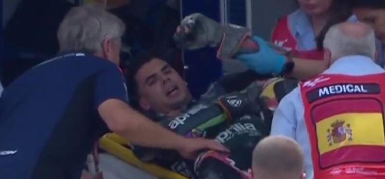 Miguel Oliveira abalroado no GP de Espanha