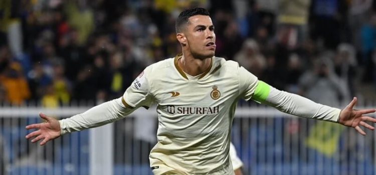 Cristiano Ronaldo na vitória do Al Nassr sobre o Al Adalah