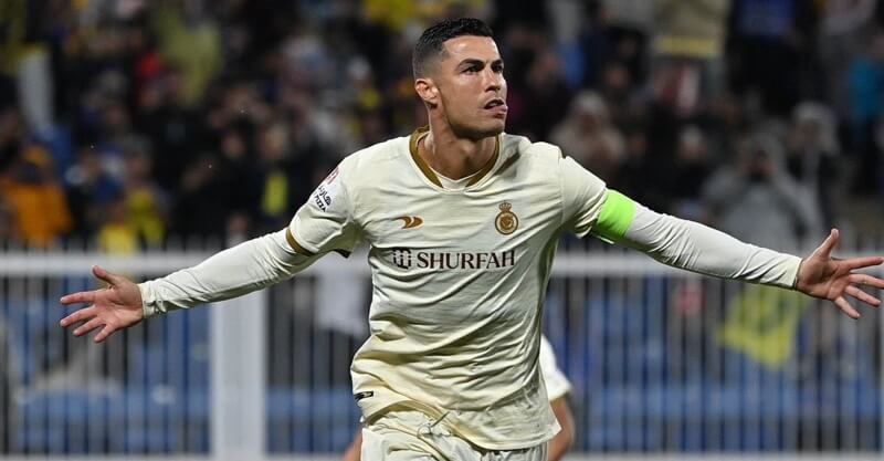 Cristiano Ronaldo na vitória do Al Nassr sobre o Al Adalah