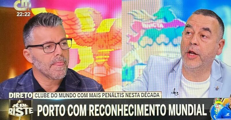José Calado e Aníbal Pinto no programa Pé em Riste da CMTV