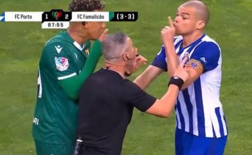 Pepe insurgiu-se contra Manuel mota após polémica racista com Colombatto no FC Porto-Famalicão da Taça