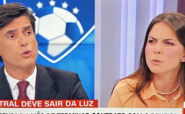 Sofia Oliveira e Diogo Luís em confronto na CNN Portugal.