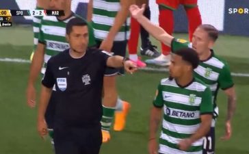 Tiago Martins no Sporting-Marítimo