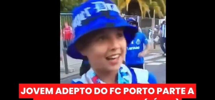 Jovem adepto do FC Porto entusiasmado com a vitória do FC Porto na final da Taça