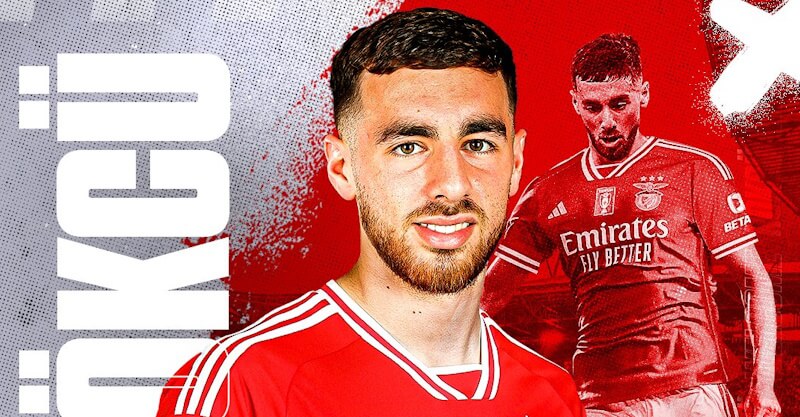 Orkun Kokçu oficializado no Benfica