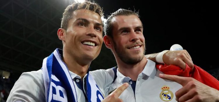 Cristiano Ronaldo e Gareth Bale nos tempos do Real Madrid.