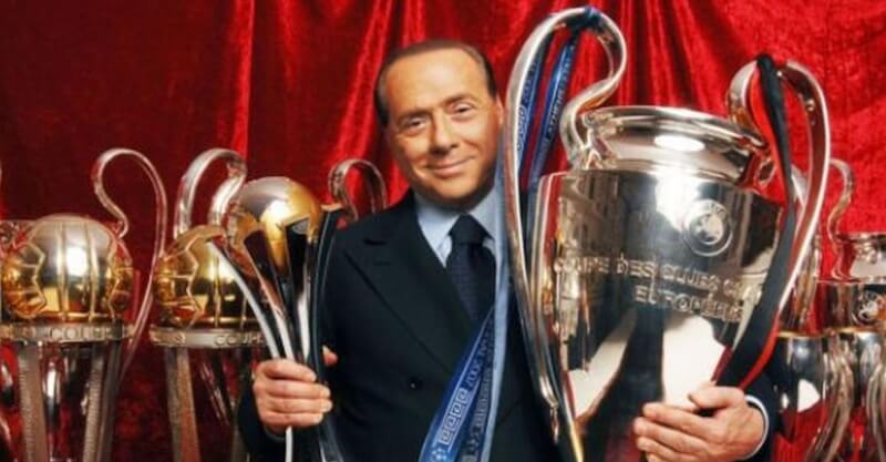 Silvio Berlusconi, antigo presidente do AC Milan.