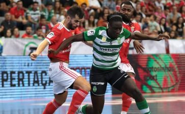 Zicky Té no Sporting-Benfica de futsal