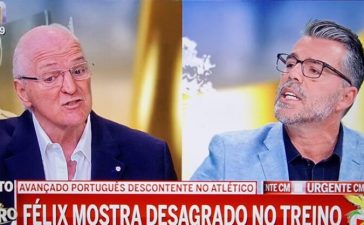 José Calado e Jorge Amaral em discussão na CMTV por causa de Félix.
