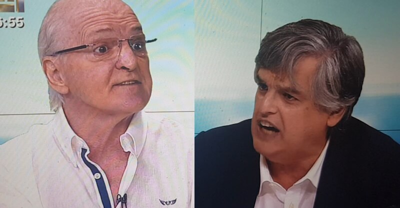 Jorge Amaral e Pedro Guerra em discussão na CMTV