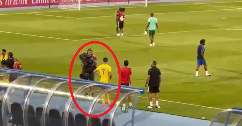 Cristiano Ronaldo irritado com operador de câmara após o Al Nassr-Al Shabab