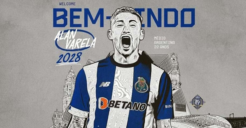 Alan Varela oficializado no FC Porto.