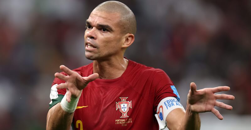 Pepe, jogador da Seleção Nacional portuguesa