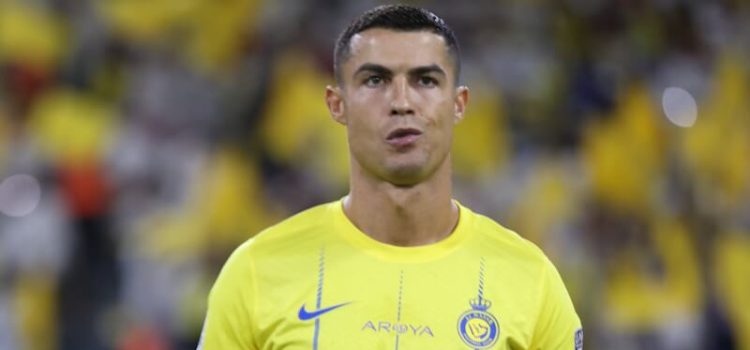 Cristiano Ronaldo insatisfeito num jogo do Al Nassr