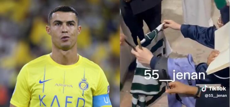Ronaldo e camisola do Sporting na Arábia Saudita