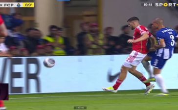 Momento do áudio da agressão de Pepe a Jurásek no Benfica-FC Porto da Supertaça.