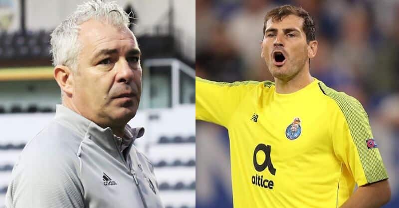 Iker Casillas, antigo guarda-redes do FC Porto, e Jorge Costa, lenda do FC Porto.