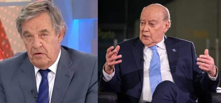 Pinto da Costa, presidente do FC Porto, e Miguel Sousa Tavares, comentador afeto ao FC Porto.