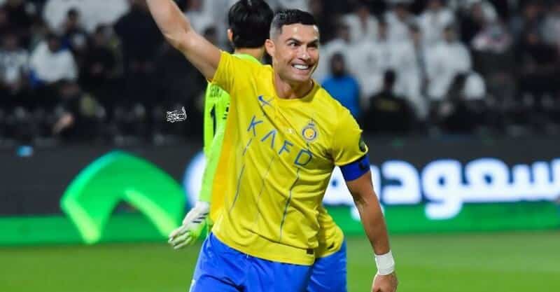 Cristiano Ronaldo celebra golo 50 em 2023, ao serviço do Al Nassr