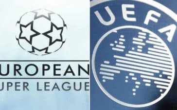 Símbolo da Superliga Europeia e da UEFA