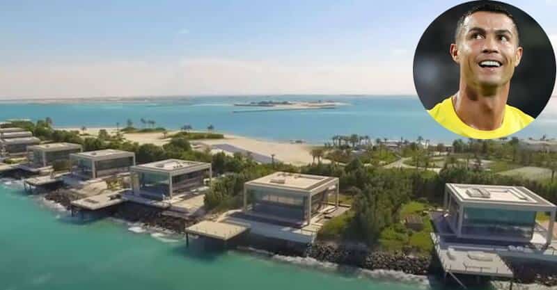 Cristiano Ronaldo tem mansão na Ilha dos Bilionários no Dubai.