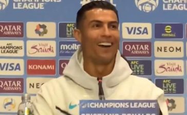Cristiano Ronaldo na antevisão ao Al Nassr-Al Ain.