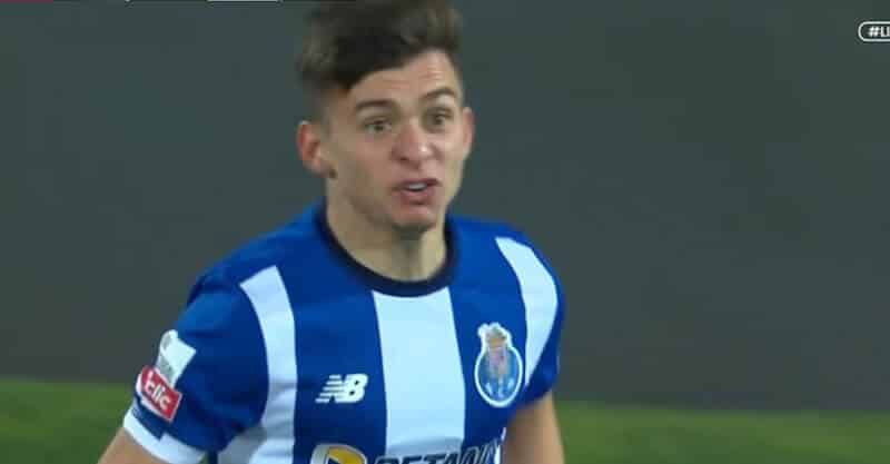 Francisco Conceição descontrolado no Estoril-FC Porto.