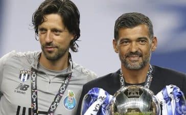 Vítor Bruno e Sérgio Conceição nos tempos do FC Porto.