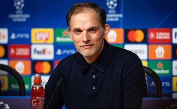 Thomas Tuchel, treinador do Bayern de Munique, em conferência de imprensa.