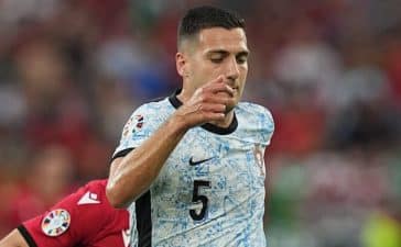 Diogo Dalot no Geórgia-Portugal do Euro 2024.