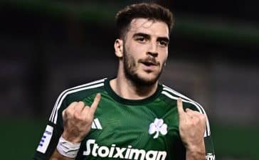 Fotis Ioannidis, avançado do Panathinaikos que está na mira do Sporting.