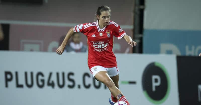 Andreia Faria, jogadora do Benfica.