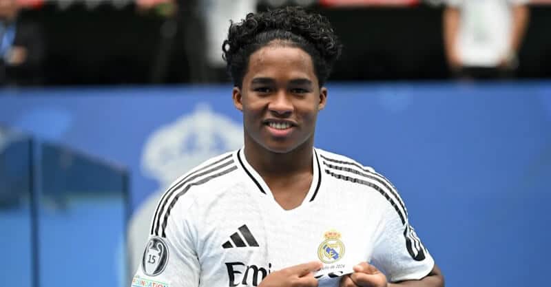 Endrick jovem avançado do Real Madrid.