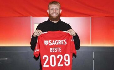 Jan-Niklas Beste assina com o Benfica até 2029.