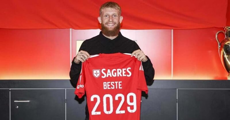 Jan-Niklas Beste assina com o Benfica até 2029.