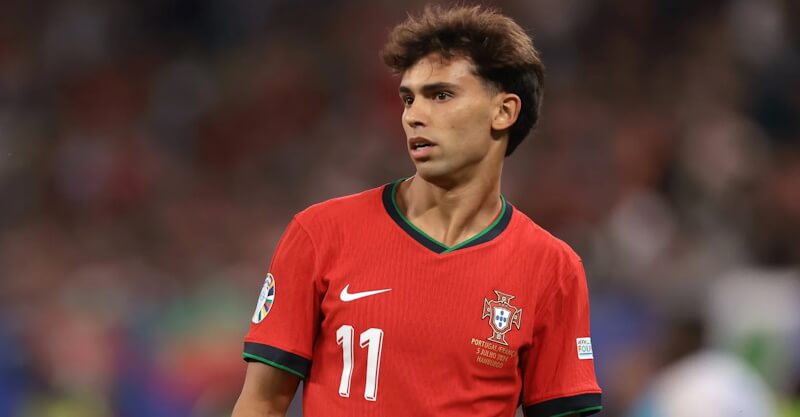 João Félix ao serviço da Seleção Nacional no Portugal-França do Euro 2024.