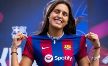 Kika Nazareth, ex-Benfica apresentada como reforço do Barcelona.