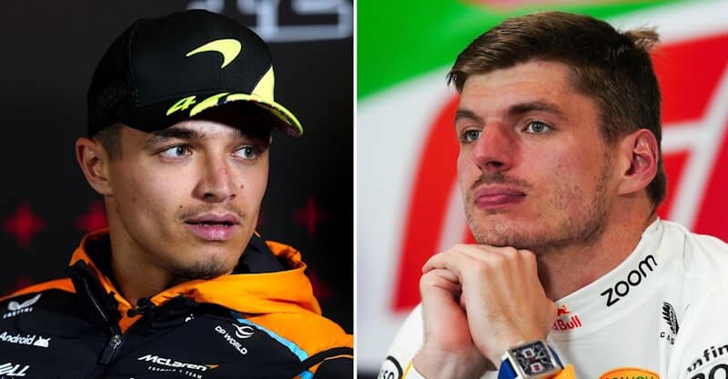 Lando Norris e Max Verstappen, pilotos de Formula 1.