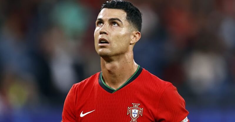 Cristiano Ronaldo no seu último Europeu.