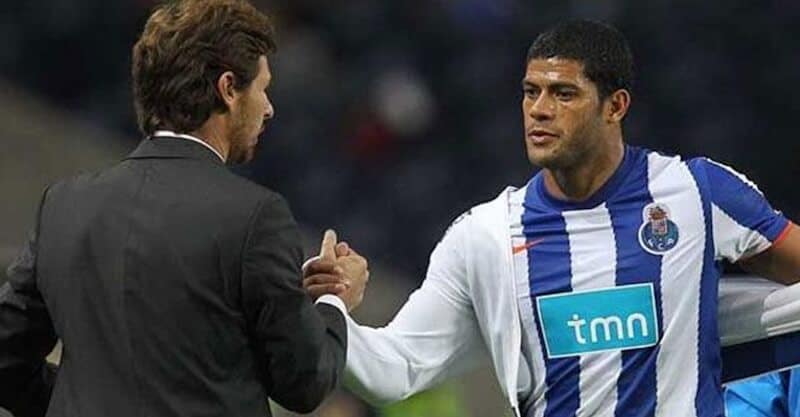 André Villas-Boa e Hulk nos tempos em que coincidiram no FC Porto.