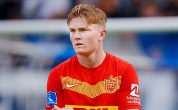 Conrad Harder, avançado do Nordsjaelland apontado ao Sporting.