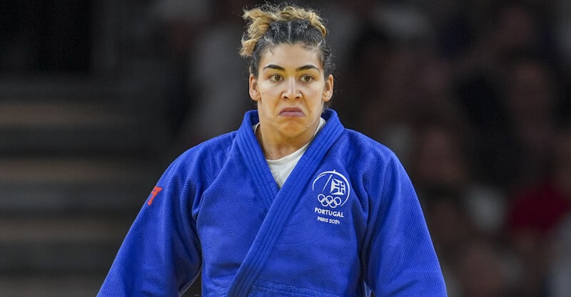 Judoca portuguesa Patrícia Sampaio nos Jogos Olímpicos.