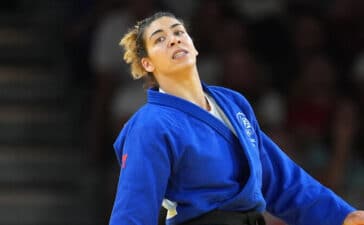 Patrícia Sampaio, judoca portuguesa que conquistou o bronze nos Jogos Olímpicos Paris 2024.